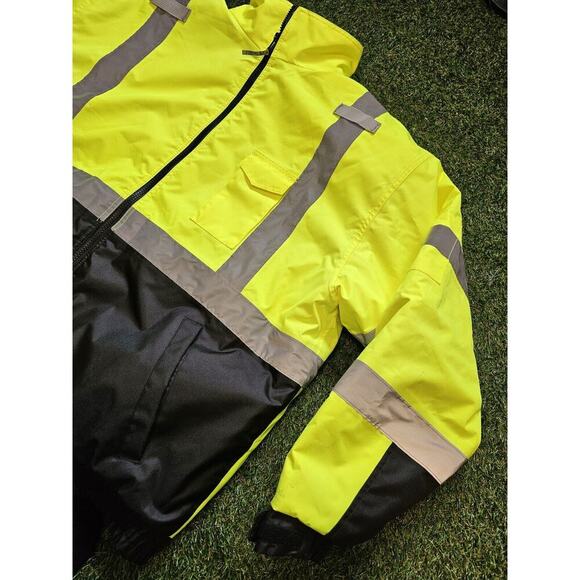 Be Tenacious Work Gear “GloWear” Men’s Winter Bomber Jacket Sz 4XL Ergodyne EUC - Picture 2 of 8